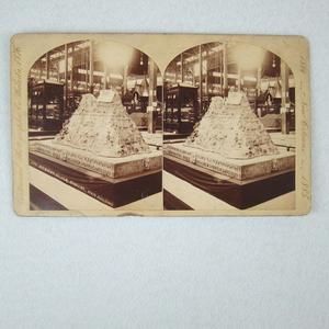 Antique 1884 New Orleans Exposition Stereoview #249 Mexican Silver 5640 lbs RARE